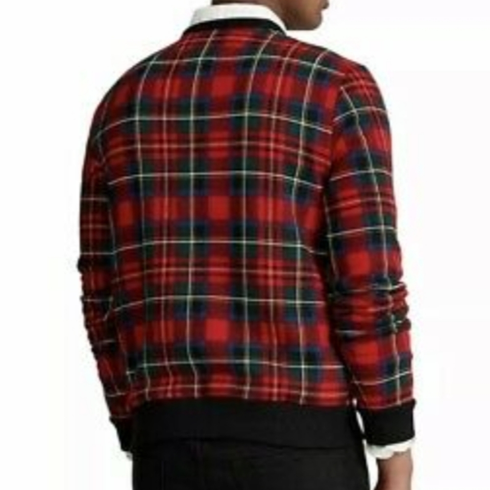 NWT Men's Ralph Lauren Polo Buffalo Tartan Crewneck Sweatshirt - Picture 8 of 8